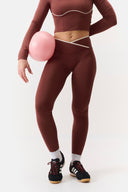 Legging Olympe Marron